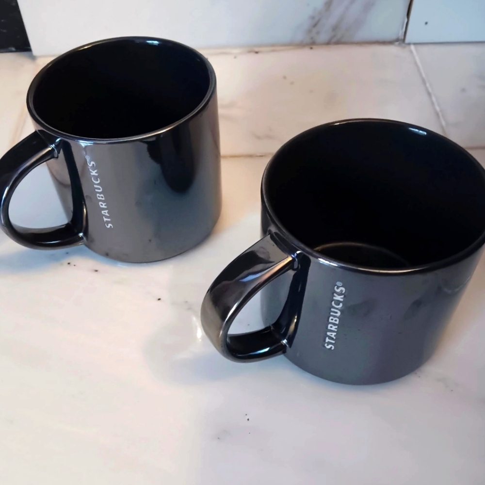 Starbucks Iridescent Coffee Cups Mugs, Set Of 2
